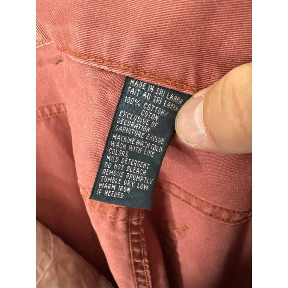 POLO RALPH LAUREN Classic Fit Chino Pants Mens 32 X 32 Salmon Coral Flat‎ Front